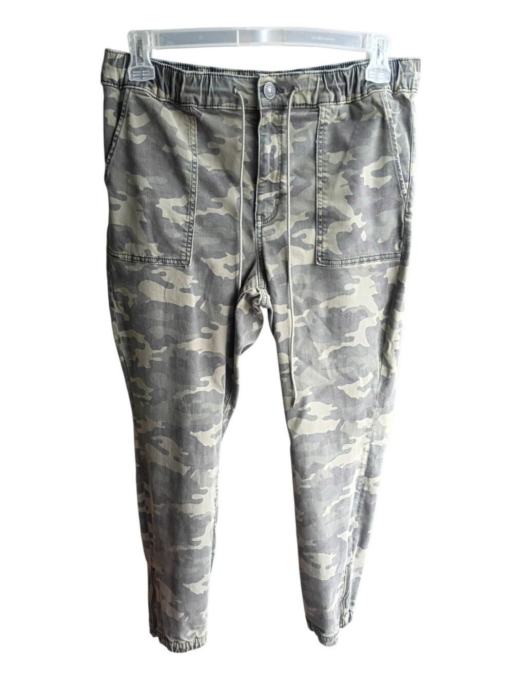 American Eagle Outfitters Women's Camo Track Joggers - Green & Tan